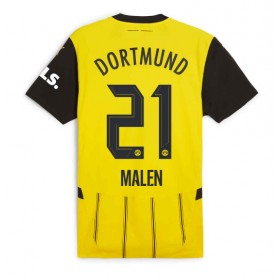 Pánské fotbalový oblečení Borussia Dortmund Donyell Malen #21 Domácí košile 2024-25 Krátkým Rukávem